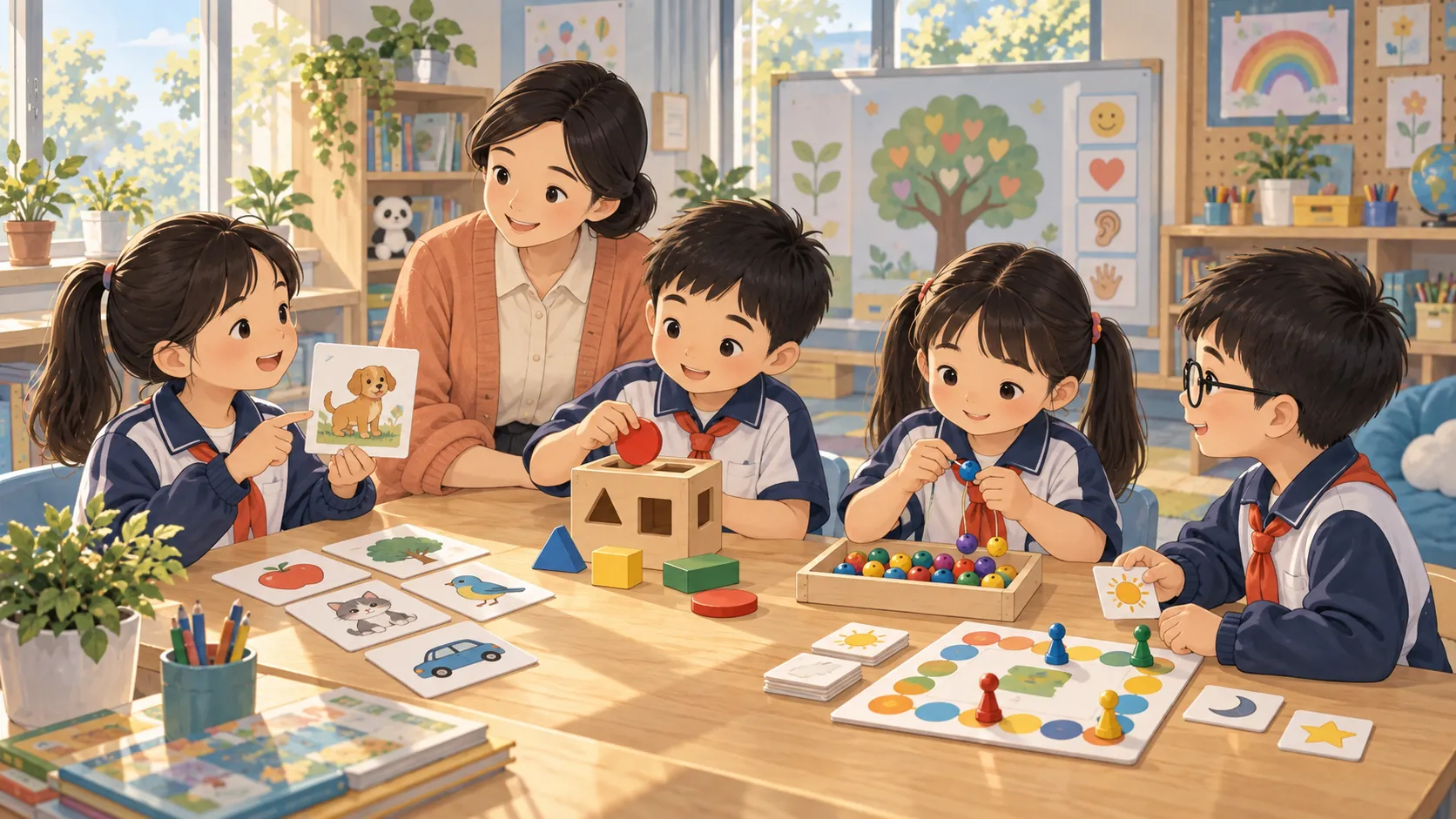 融合教育基础课程课堂插画